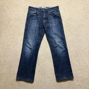 MAC Jeans Ben Jeans Mens 33x28 Blue Regular Fit Straight Leg Stretch Denim